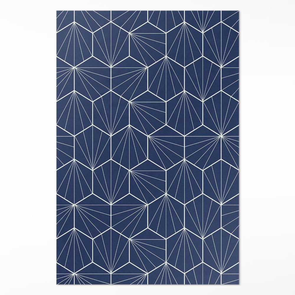 Vinylový koberec Hexagóny s lineárnymi vzormi