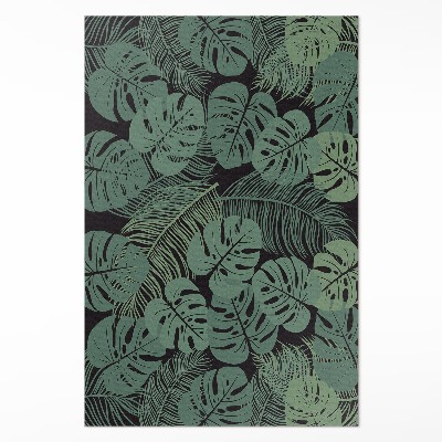 Vinylový koberec Ilustrácia tropických rastlín monstera