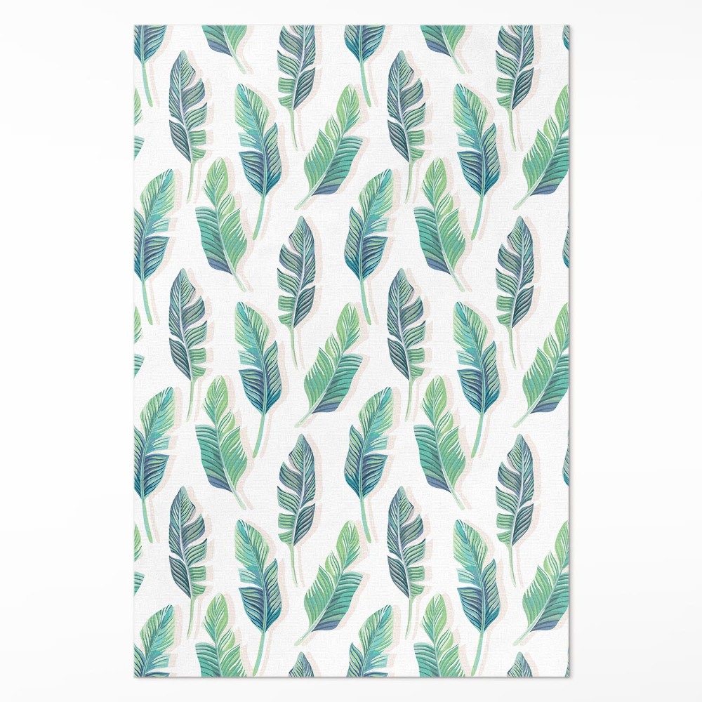 Vinylový koberec Boho perie v jemnom štýle