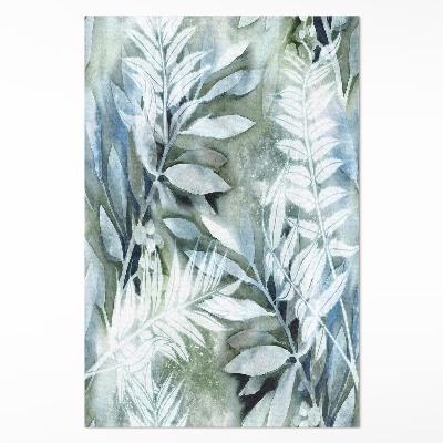 Vinylový koberec Akvarelové listy jemné vetvičky