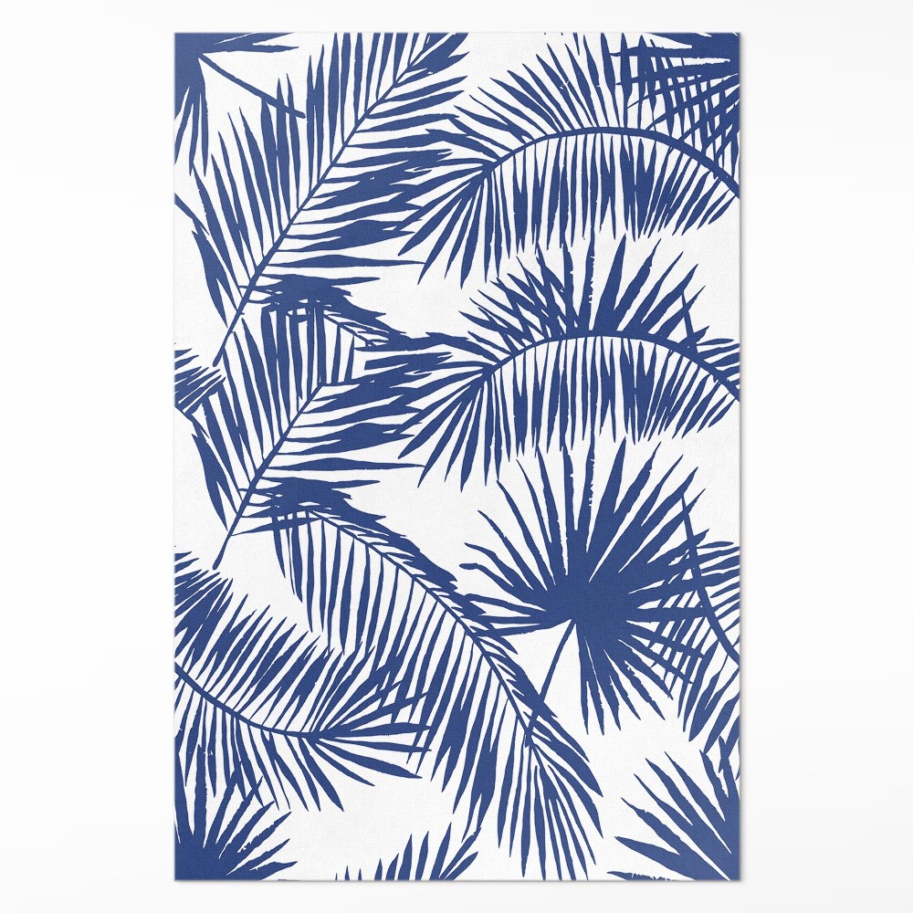 Vinylový koberec Tropické listy ilustrácia