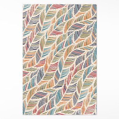 Vinylový koberec Farebné abstraktné listy boho