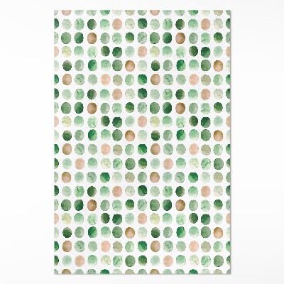 Vinylový koberec Akvarelové bodky maľované kruhy boho