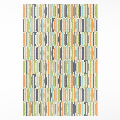 Vinylový koberec Abstraktné elipsy v štýle retro