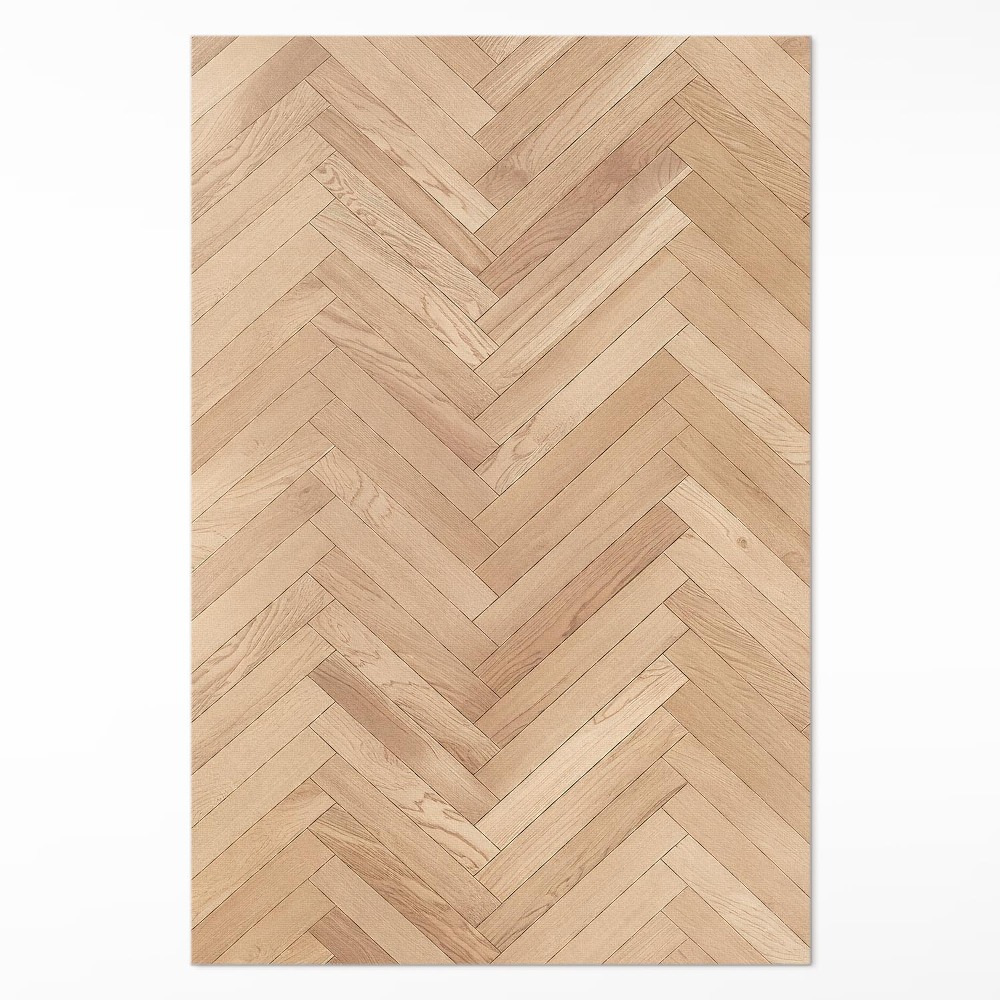 Vinylový koberec Elegantná rybia kosť svetlý drevený parket