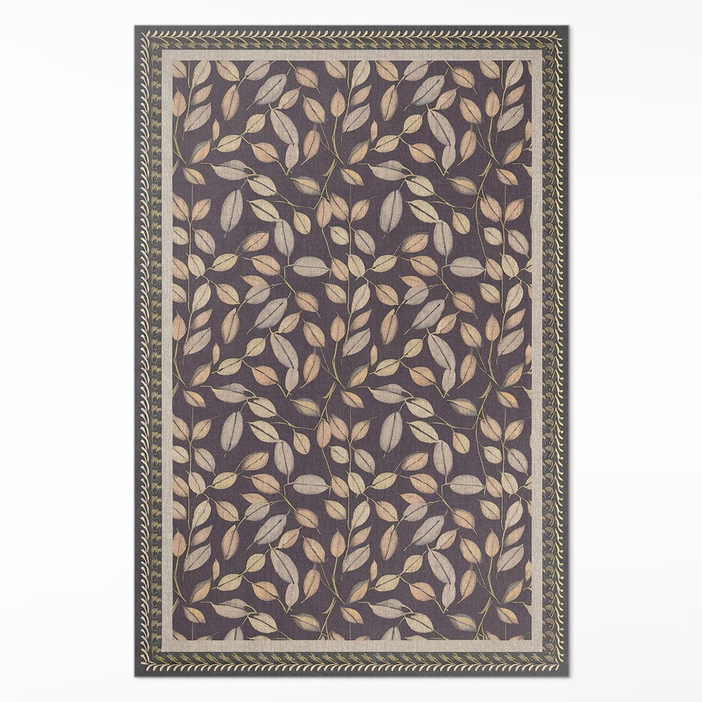 Vinylový koberec Jesenné listy vegetácia vintage