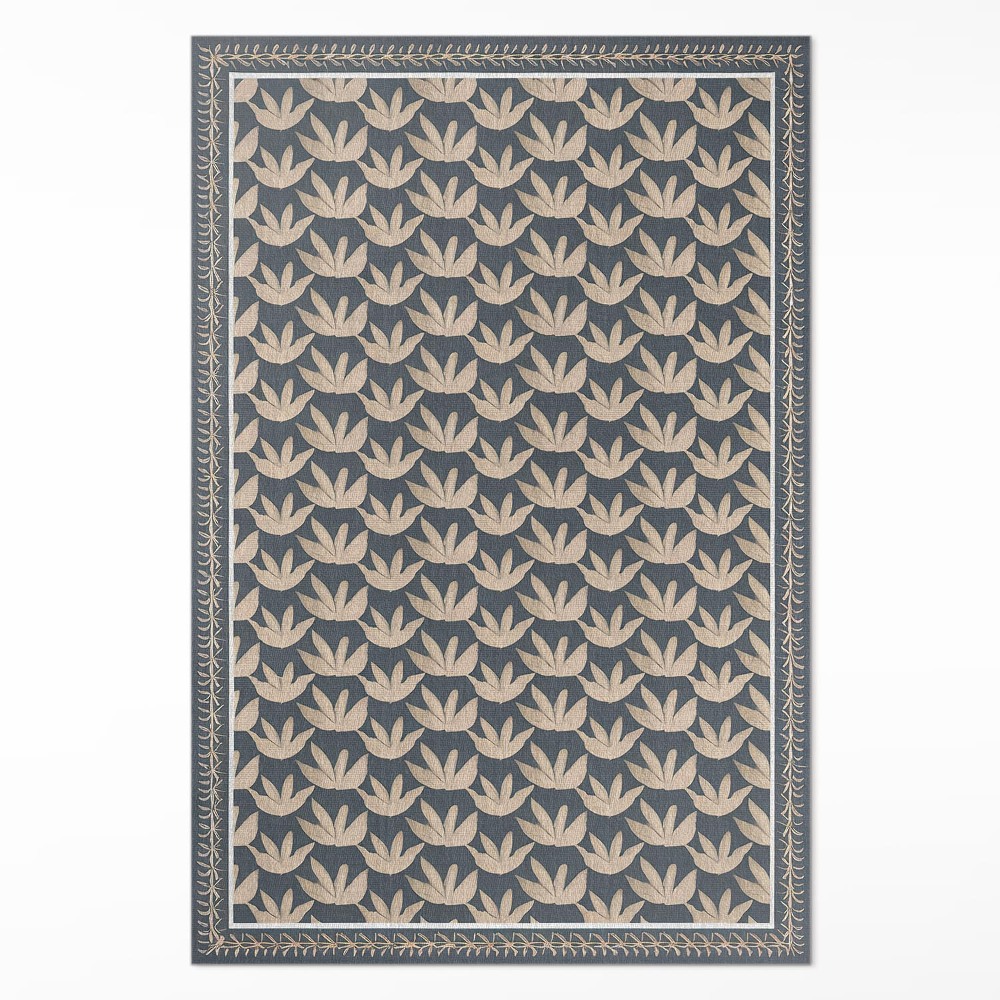 Vinylový koberec Opakujúci sa rastlinný ornament vintage