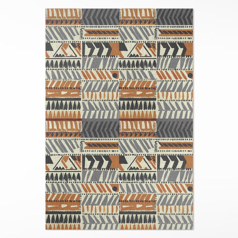 Vinylový koberec Boho lineárne abstrakcie štýl indiánsky