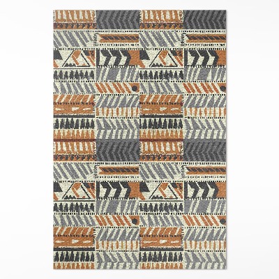 Vinylový koberec Boho lineárne abstrakcie štýl indiánsky