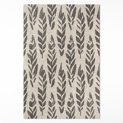 Vinylový koberec Boho maľované listy v štýle vintage