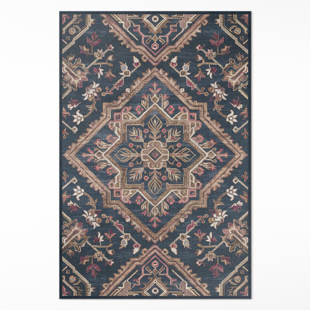 Vinylový koberec Geometrizovaný vzor rastlinný štýl turecký