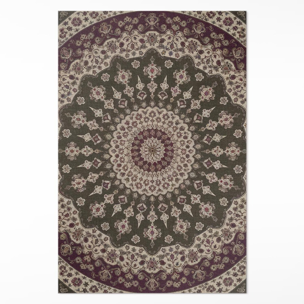 Vinylový koberec Aztécke mandaly v štýle vintage