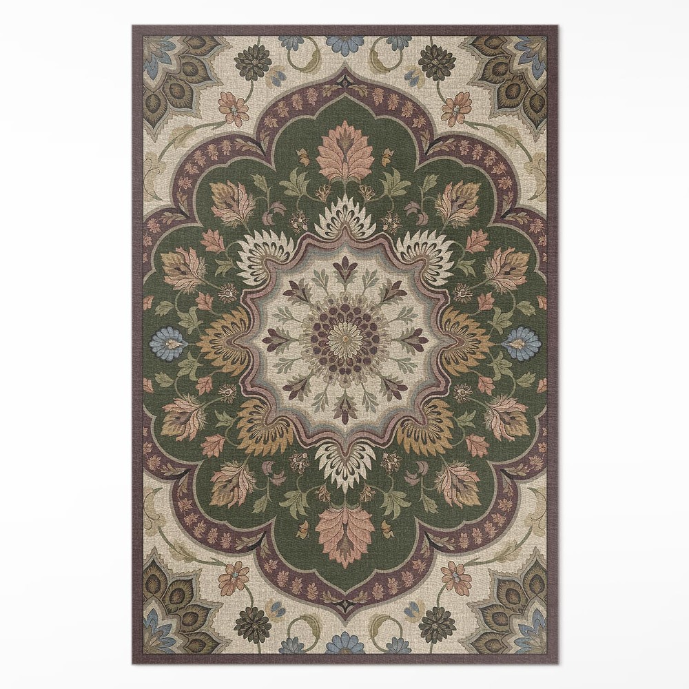 Vinylový koberec Kvety v štýle art nouveau