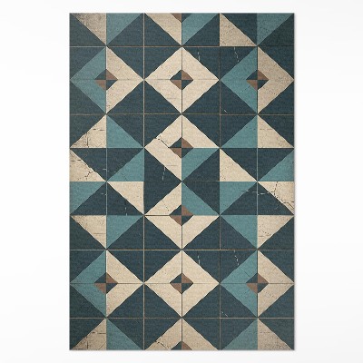 Vinylový koberec Art deco dlaždice s geometrickými figúrami