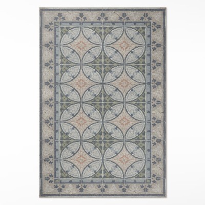 Vinylový koberec Mozaika z keramických dlaždíc vintage