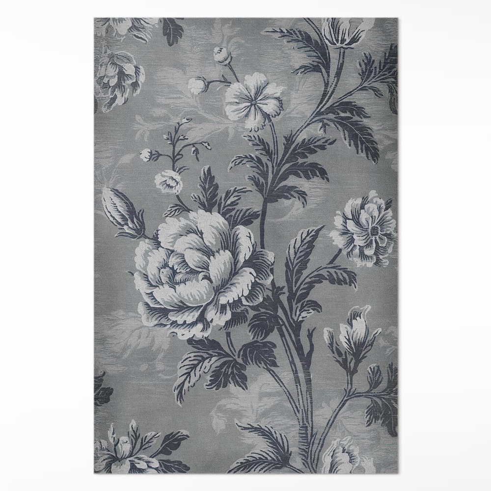 Vinylový koberec Zemité tóny s botanickým vzorom