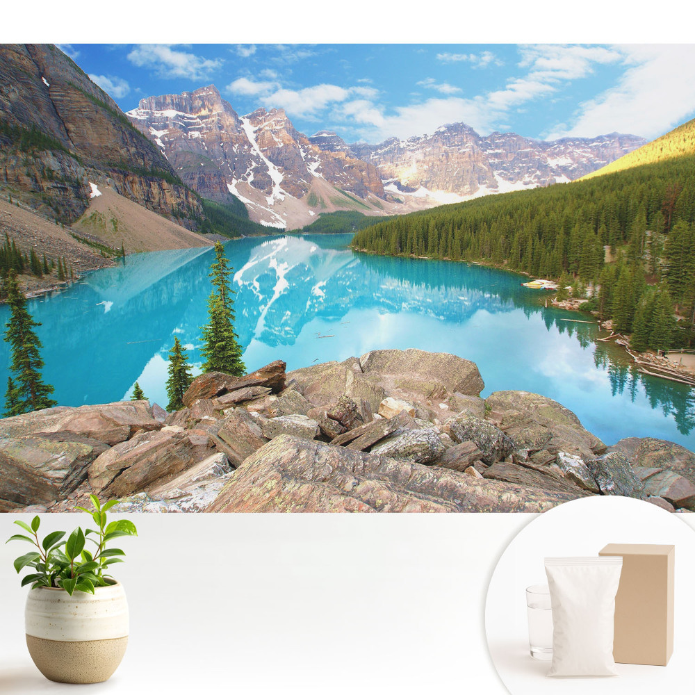 Luxusná tapeta Horská panoráma jazera