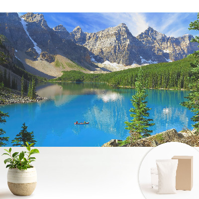 Tapeta do obývačky Hory, jazero, zeleň, harmónia