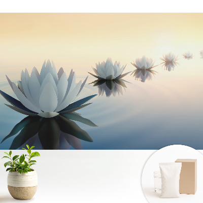 Tapeta do obývačky Lotosy na vode