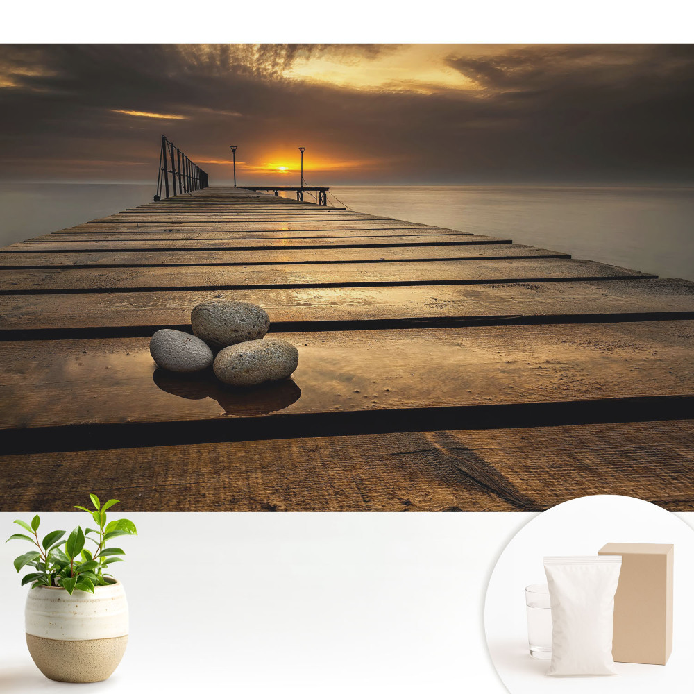 Tapeta do obývačky Harmonický mier mosta Sunset Bridge