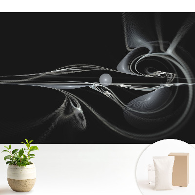 Tapeta do obývačky Moderné abstraktné plynulé línie