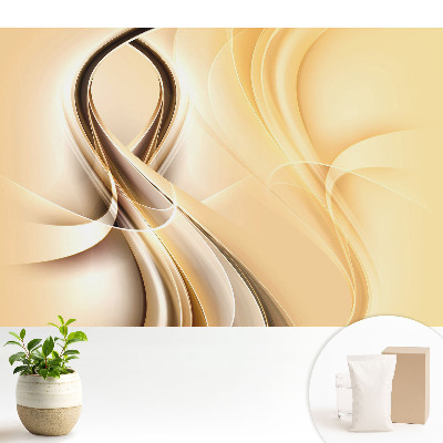 Tapeta Elegantná abstrakcia v teplých odtieňoch