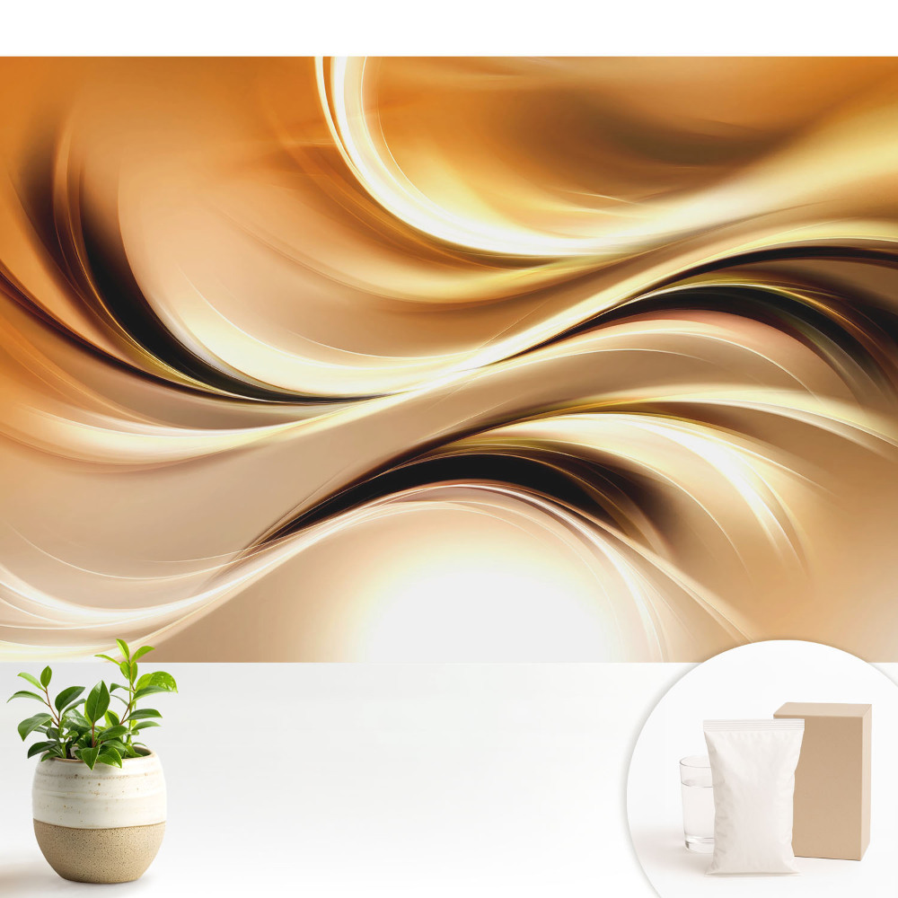 Luxusná tapeta Dynamická abstrakcia plná teplých tónov