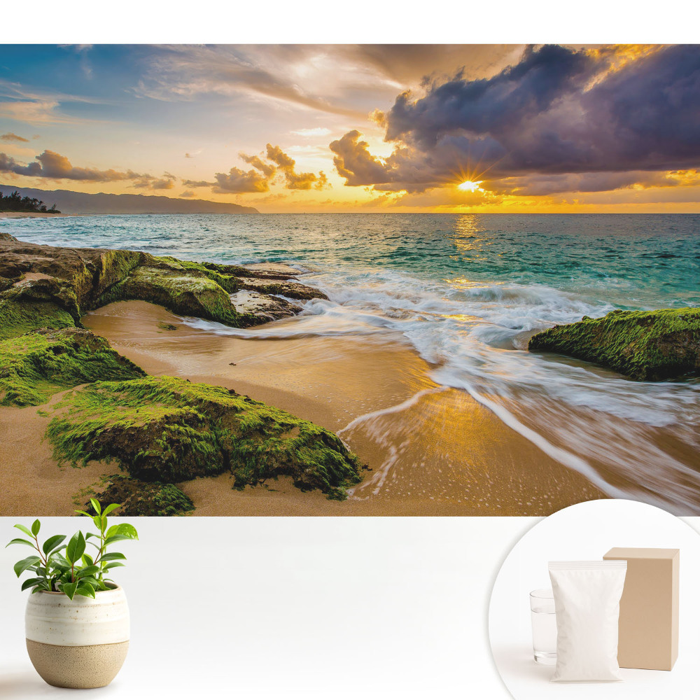 Tapeta do obývačky Západ slnka nad oceánom