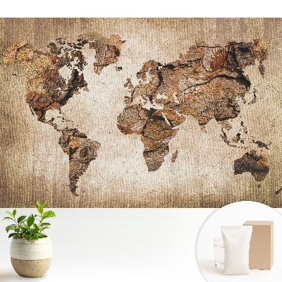 Tapeta na stenu Rustikálna mapa sveta