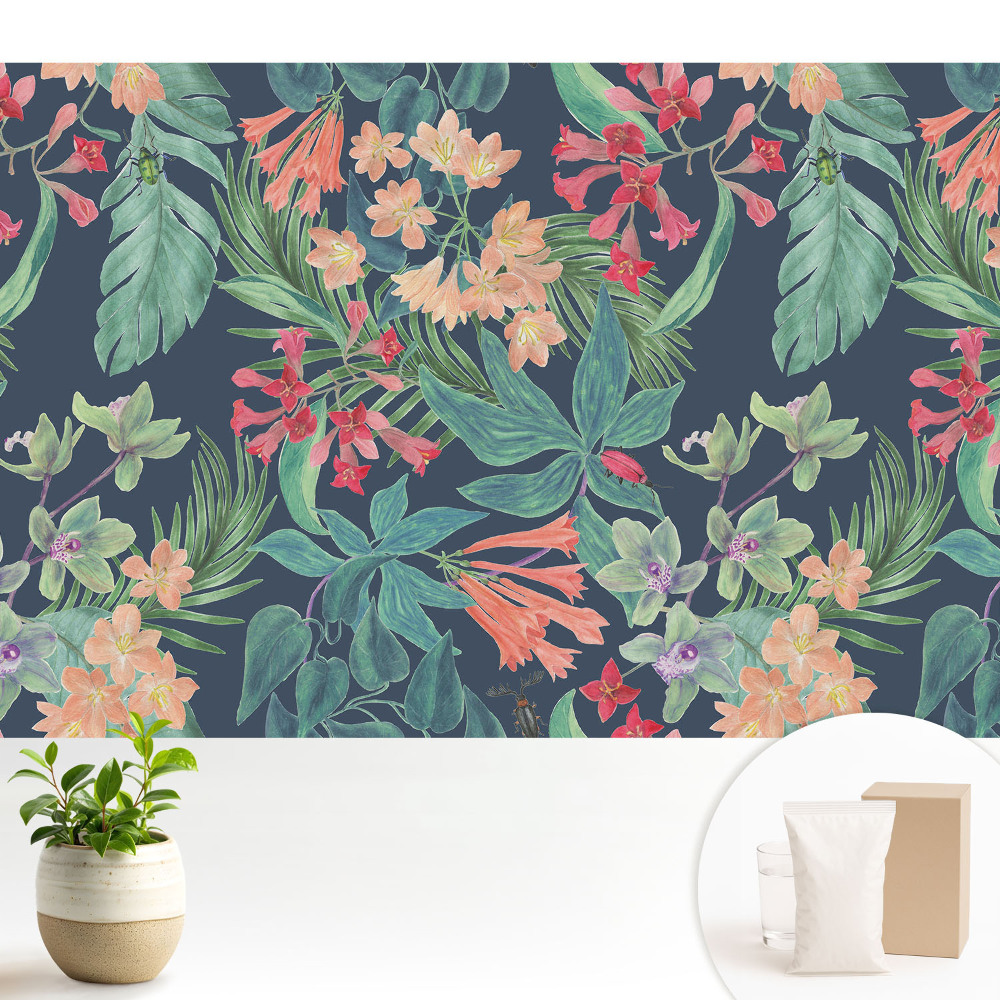 Luxusná tapeta Exotická flóra, elegantné farby