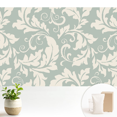 Tapeta so štýlovými listami na svetlom pozadí