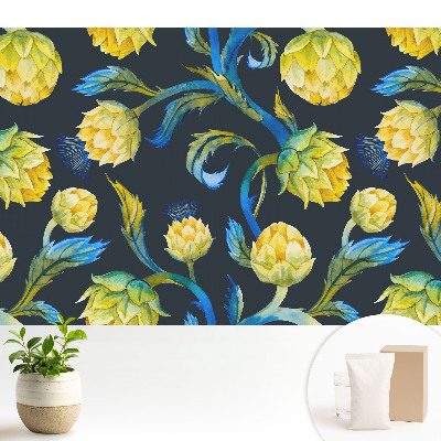 Luxusná tapeta Akvarelové kvety elegancia živosť