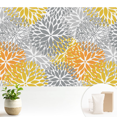 Tapeta s kvetinovým symetrickým vzorom