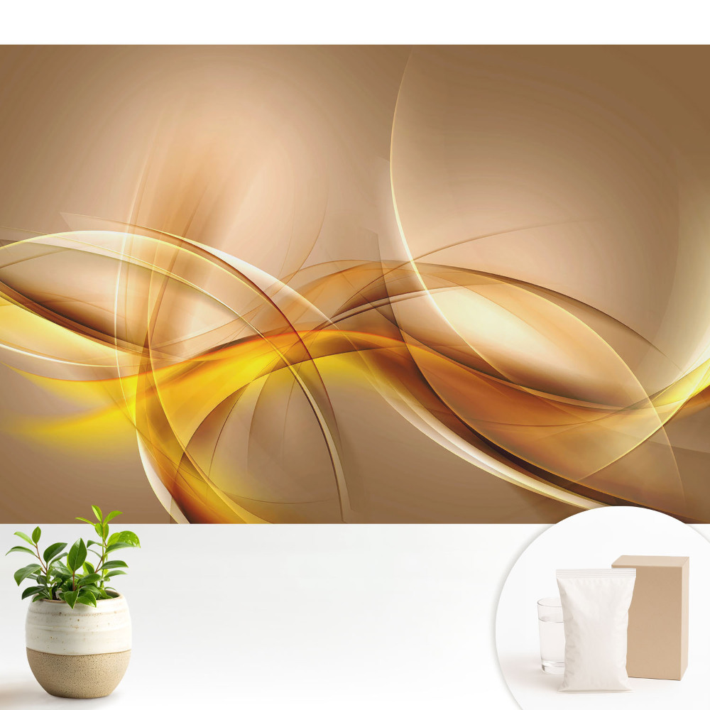 Tapeta do obývačky Jemné krivky abstraktného vzoru