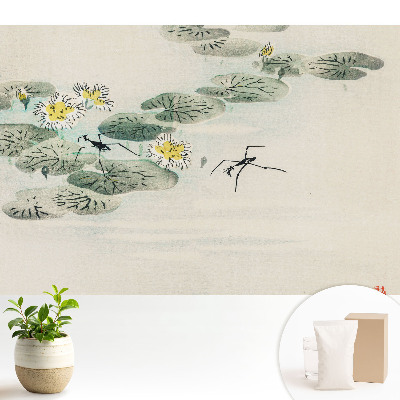 Tapeta do obývačky s motívom lekien a vodoodpudivou úpravou