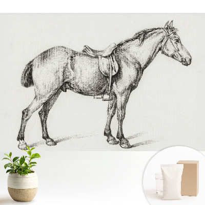 Tapeta Realistický kôň so sedlom