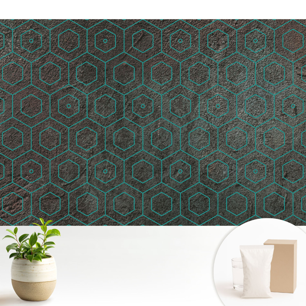 Tapeta Šesťuholníkové vzory v modernom štýle