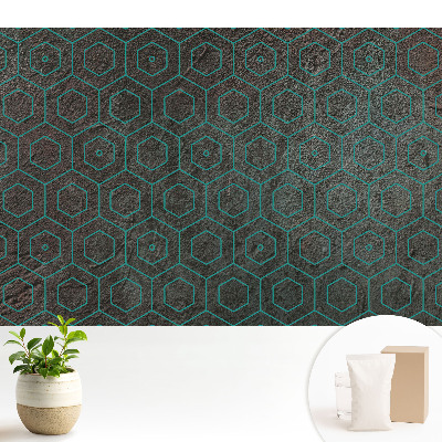 Tapeta so šesťuholníkovými vzormi v modernom štýle