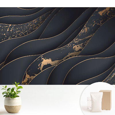 Tapeta na stenu s organickými vzormi vytvárajúca dynamický kontrast a harmóniu