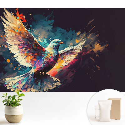 Tapeta Farebný, dynamický vták za letu