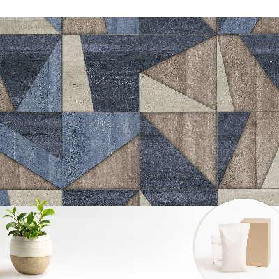 Tapeta do obývačky Geometrická mozaika v zemitých tónoch