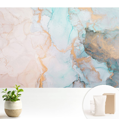 Tapeta s motívom farieb oblohy a zeme v fluidnej abstrakcii