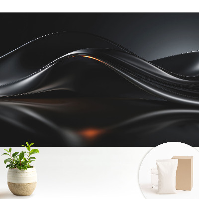 Luxusná tapeta Elegantná metalická vlnová línia