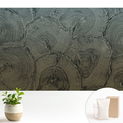 Luxusná tapeta Klasický vzor so sivým drevom