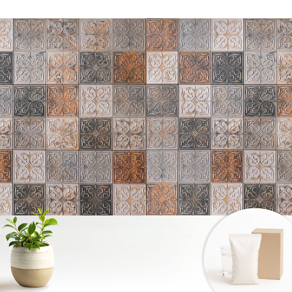 Luxusná tapeta Klasické dlaždice s ornamentmi