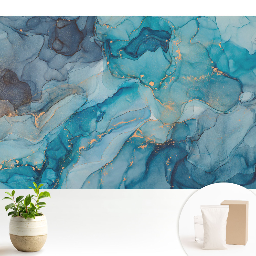 Tapeta Abstraktné víry odtieňov modrej