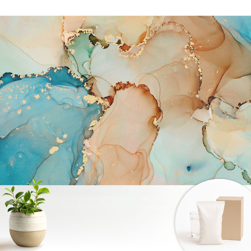 Tapeta do obývačky Harmonická kompozícia abstraktných farieb