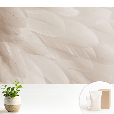 Tapeta na stenu Jemné pierka, harmonické zloženie