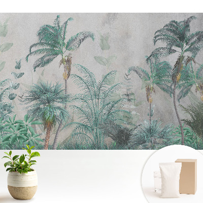 Tapeta s motívom tropických paliem a listov