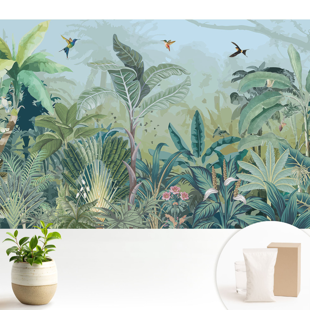 Tapeta do obývačky Exotická džungľa plná zelene